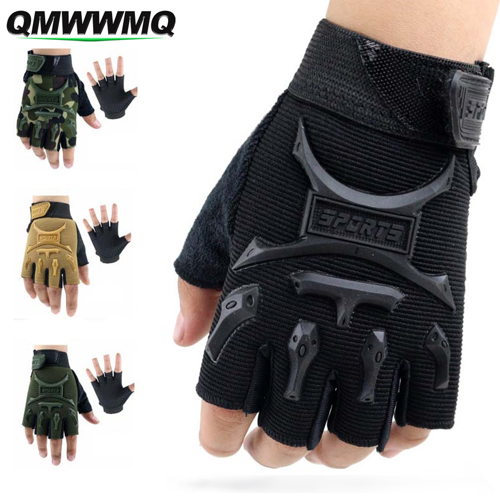 Cycling Glove Padded - 1 คู่เด็กถุงมือกีฬา,ถุงมือครึ่งนิ้วเด็กชายหญิงถุงมือขี่จักรยาน, เด็กถุงมือตกปลาสําหรับขี่จักรยานตกปลากีฬากลางแจ้ง