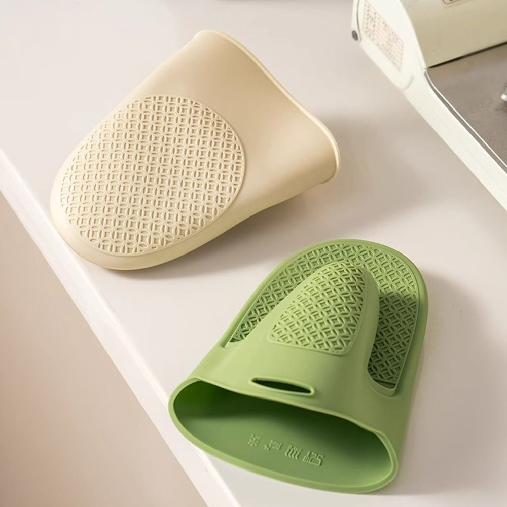 Oven Mitt Silicone - ถุงมือกันความร้อนซิลิโคน 1 ชิ้น ถุงมือไมโครเวฟแบบหนา กันลื่น กันน้ำ