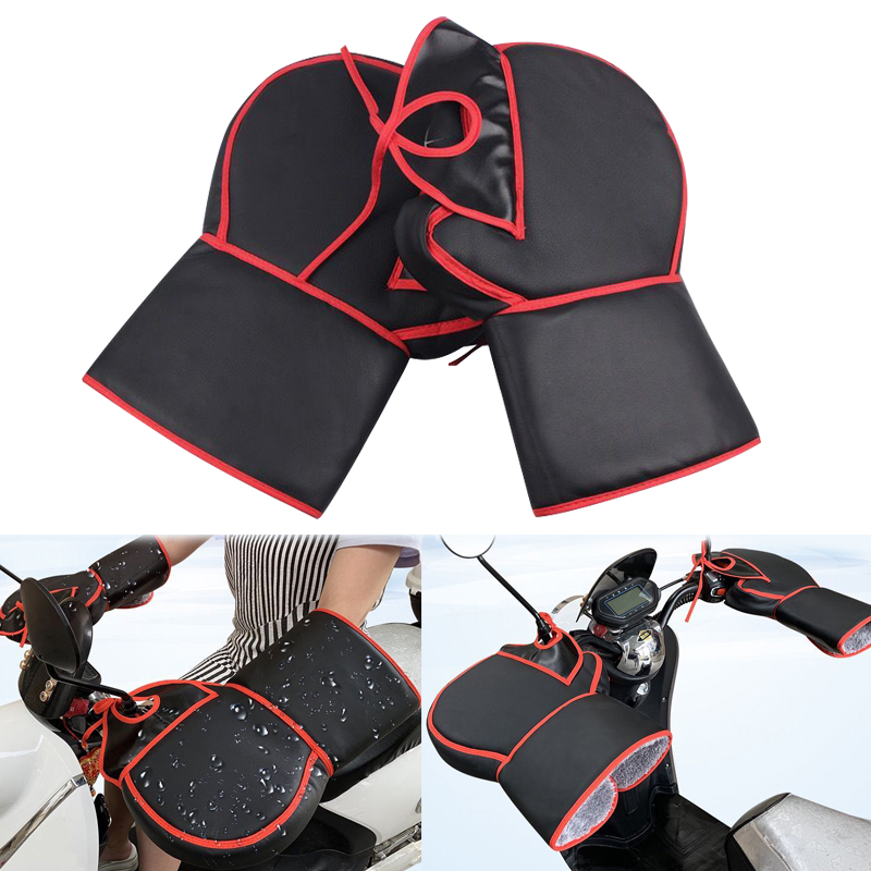 Heat Resistant Glove - ถุงมือจับแฮนด์กันความร้อนกันลมกันน้ำที่ครอบ penutup Tangan สำหรับฤดูหนาวรถจักรยานยนต์แฮนด์ให้ความอบอุ่น