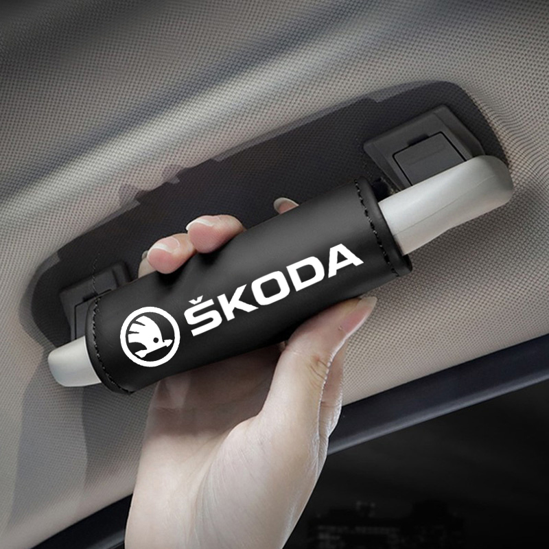 Leather Driving Glove - หลังคารถหนังพนักพิงดึงฝาครอบถุงมือสําหรับ Skoda Octavia A5 A4 MK1