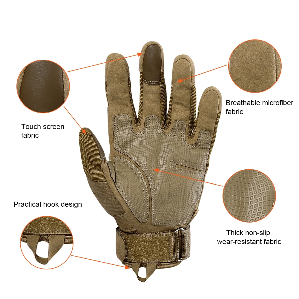 ถุงมือเล่นเพนท์บอลสำหรับผู้ชาย - Motorcycle Glove Knuckle บทวิจารณ์และราคา