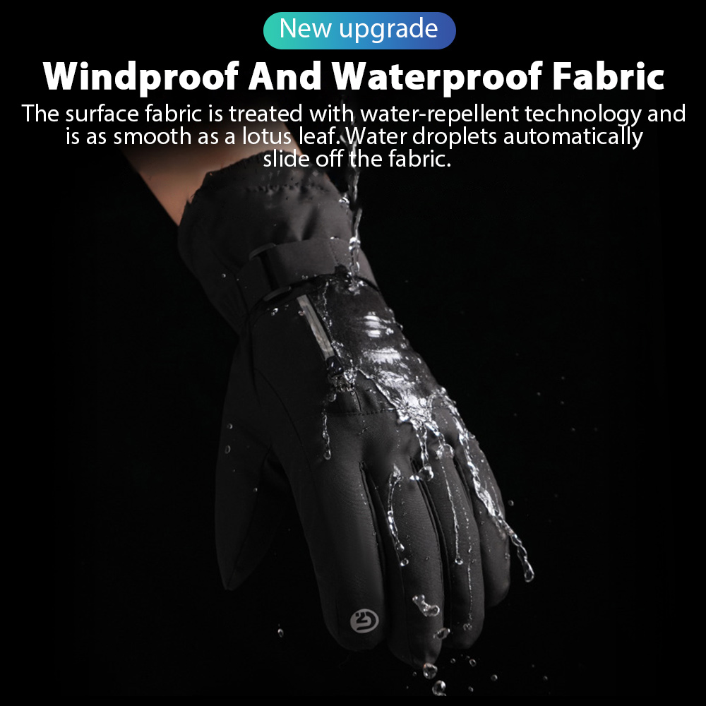 ผู้ชายฤดูหนาวถุงมือขี่จักรยานก - Ski Glove Waterproof บทวิจารณ์และราคา