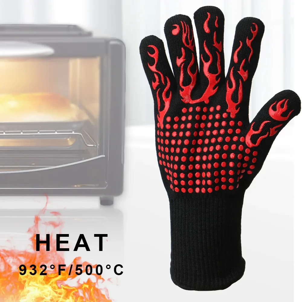สารหน่วงไฟลื่น BBQ Fire ถุงมือ - Oven Mitt Silicone บทวิจารณ์และราคา
