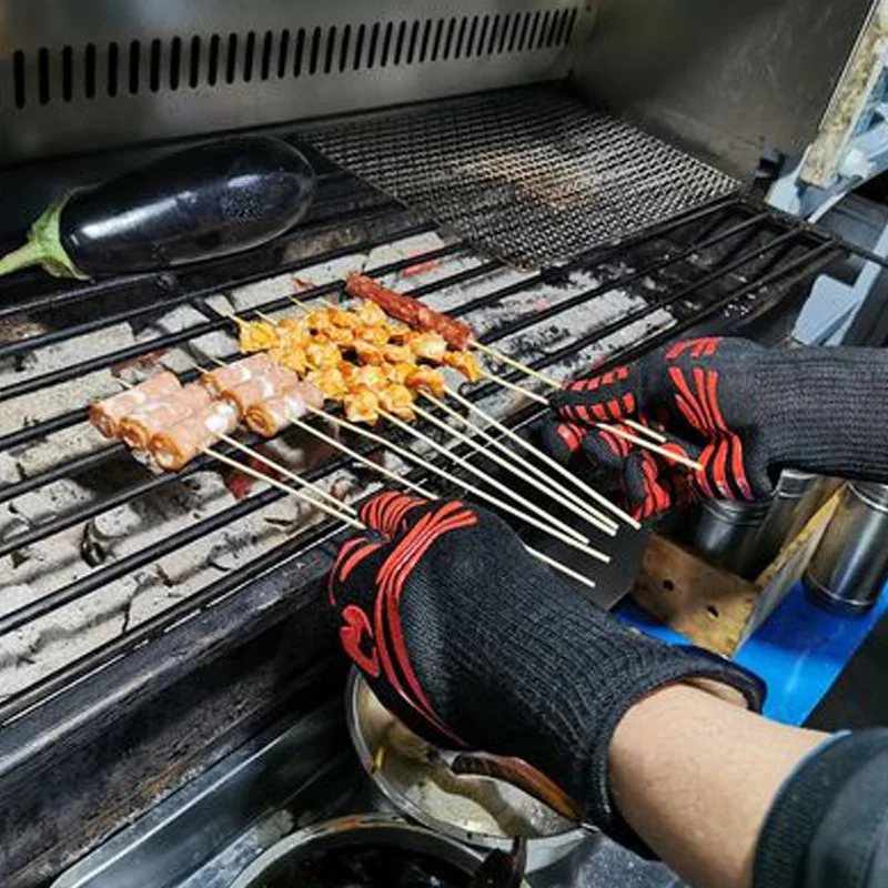 สารหน่วงไฟลื่น BBQ Fire ถุงมือ - Oven Mitt Silicone บทวิจารณ์และราคา