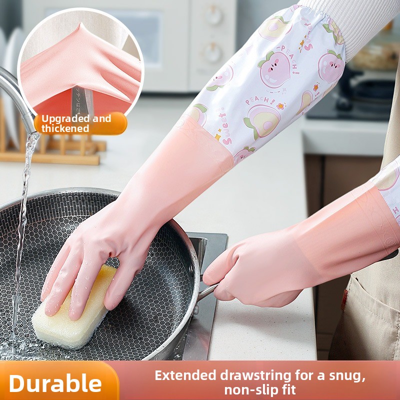 ถุงมือล้างจานกันน้ำสำหรับฤดูหน - Dish Glove Rubber บทวิจารณ์และราคา