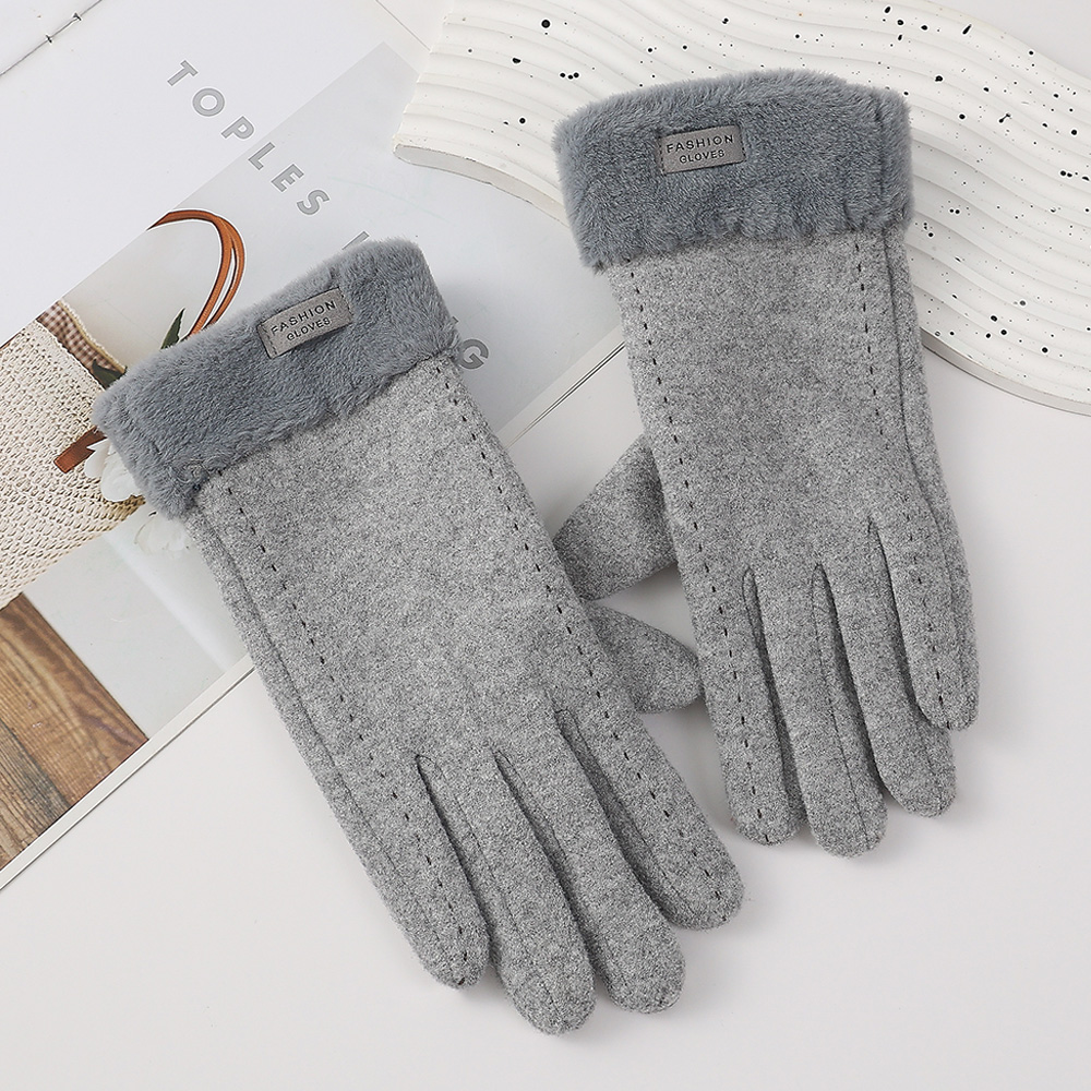 ถุงมือฤดูหนาวของผู้หญิงถุงมือข - Wool Glove Lined บทวิจารณ์และราคา