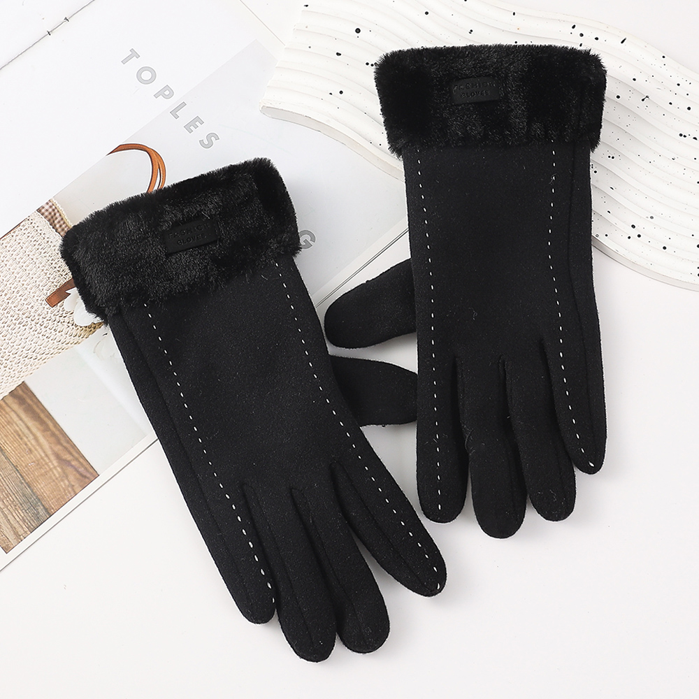 ถุงมือฤดูหนาวของผู้หญิงถุงมือข - Wool Glove Lined บทวิจารณ์และราคา