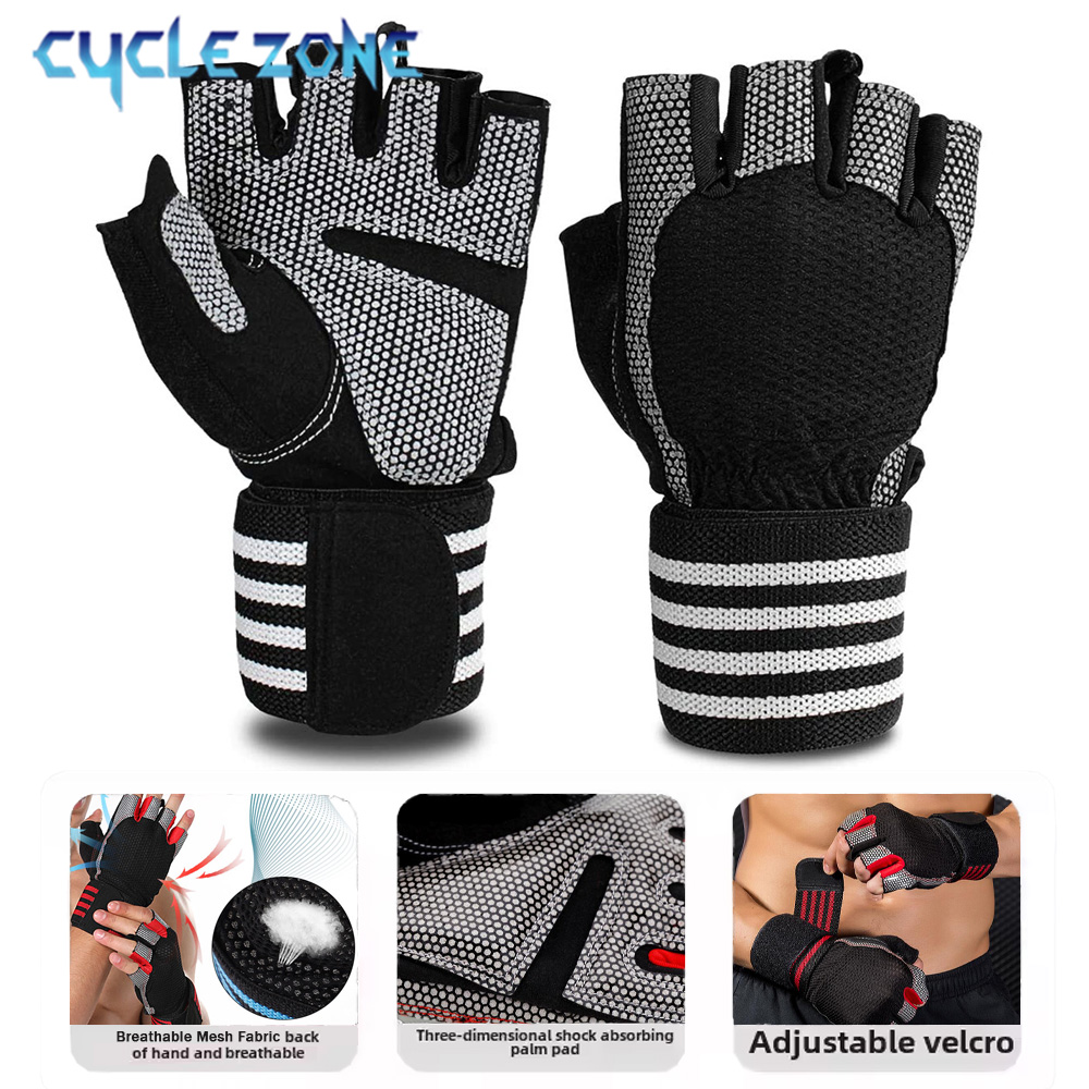 ถุงมือฟิตเนสแบบครึ่งนิ้ว 1 คู่ - Workout Glove Gym บทวิจารณ์และราคา