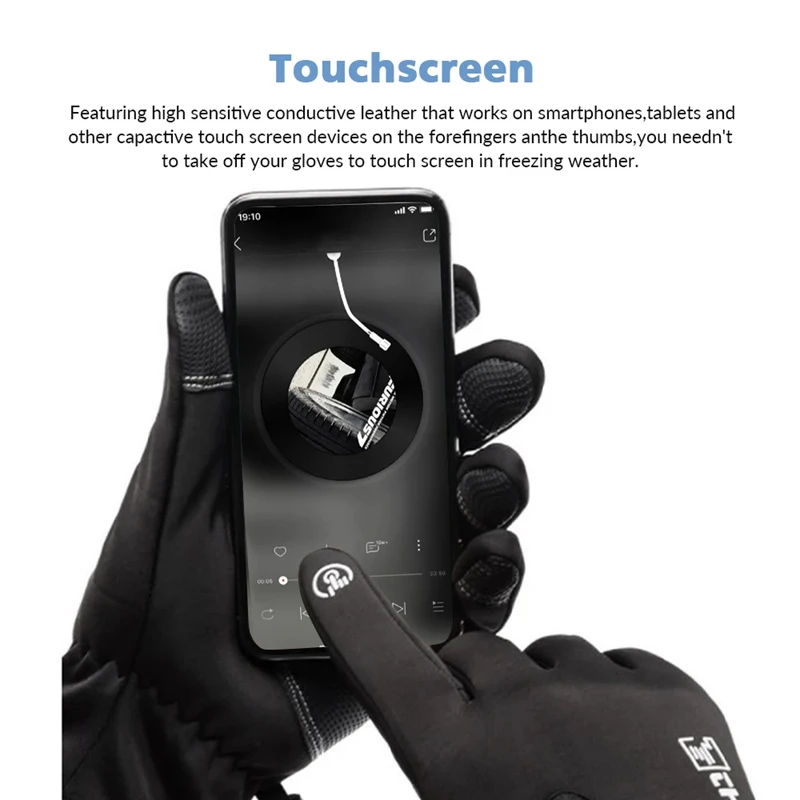 ถุงมือกันหนาว -40 ℃   ถุงมือกั - Ski Glove Waterproof บทวิจารณ์และราคา