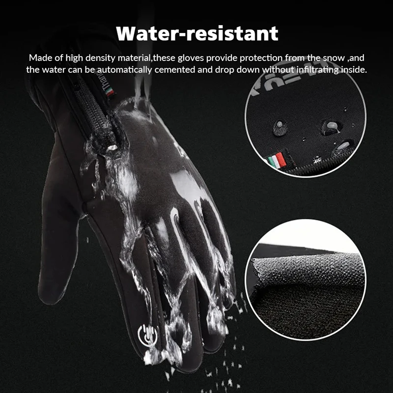 ถุงมือกันหนาว -40 ℃   ถุงมือกั - Ski Glove Waterproof บทวิจารณ์และราคา