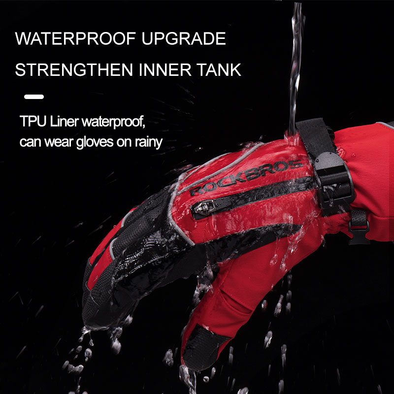 ROCKBROS ถุงมือฤดูหนาวรถจักรยา - Ski Glove Waterproof บทวิจารณ์และราคา