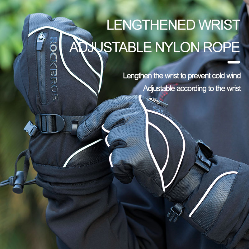 ROCKBROS ถุงมือฤดูหนาวรถจักรยา - Ski Glove Waterproof บทวิจารณ์และราคา